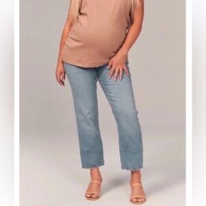 Abercrombie & Fitch Maternity Ankle Straight Jean Sz 32/14